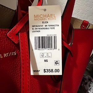 MICHAEL MICHAEL KORS REVERSIBLE TOTE LEATHER